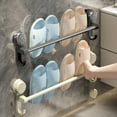 thumbnail image 1 of onlyliua Liquidación Zapatero de Pared Sin Perforaciones para Baño, Zapatero de Pared para Puerta de Baño, 1 of 7
