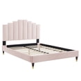 thumbnail image 3 of Modway Elise King Performance Velvet Platform Bed in Pink, 3 of 10