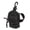 Black, variant on Portable Mini Coin Purse Keychain Cash Pouch and Small Zippered Wallet for Keys Data Cables Travel Card Holder, Black / 5.1 x 3.5 x 1.6 inches / 13.0 x 9.0 x 4.0 cm