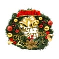 thumbnail image 2 of Suncoda Christmas Wreath, Christmas Decorations Christmas Wreath 12 Inch, Christmas Wreaths for Front Door Ornaments, Christmas Wreath with for Home Decor Wall Decor, Christmas Ornament, 2 of 9