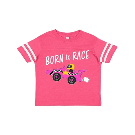 

Inktastic Born to Race- Pink Race Car Gift Toddler Boy or Toddler Girl T-Shirt