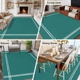 thumbnail image 5 of Dark Blue Area Rug 6x9 FT, Non Slip Living Room Throw Carpet, Rustic Dark Green Solid Color Modern Art Washable Soft Large Floor Carpet Non-Shedding Rug for Bedroom Dining Room Play Room, 5 of 9