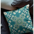 thumbnail image 4 of Rose Wreath Indoor/Outdoor Pillow with Removable Cover in Green Yellow 18x18, 4 of 5