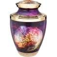 thumbnail image 2 of Honorary Memorials Cremation Urns for Human Ashes - Handmade Cremation Urn - Adult Burial Urn - Satin Bag for Urn and for Ashes Included (Tree of Life), 2 of 7