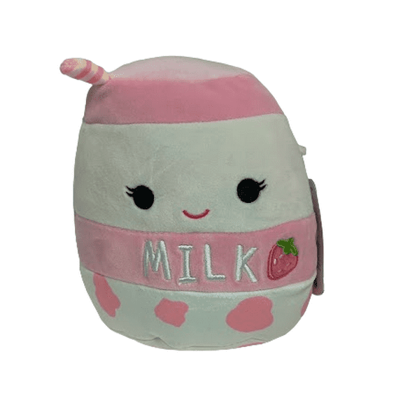 Squishmallows Official Kellytoys Plush 8 Inch Amelie The Strawberry Milk Ultimate Soft Stuffed Toy