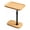 Recessed Natural Oak Wood Top & Steel Frame, variant on GIRACOA Adjustable TV Tray, 360°Swive C Side Table for Small Spaces, Adjustable Height End Table for Sofa, Living Room, Bedroom with Phone and Tablet
