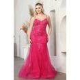 thumbnail image 4 of Royal Queen RQ8039 Juniors Womens Fitted Embellished Lace Red Carpet Long Gown, 4 of 10
