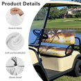 thumbnail image 6 of Yuyamidu Coconut Tree Golf Cart Seat Covers for Club Car Sunset Golf Cart Seat Covers Back Rest Seat Cushion Fit for Most 2 Seat Golf Carts Easy to Install and Clean, 6 of 7