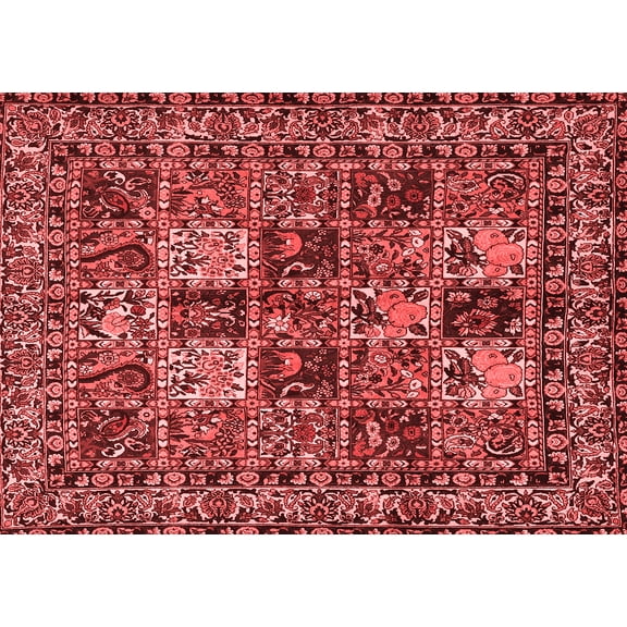 Ahgly Company Indoor Rectangle Persian Red Traditional Area Rugs, 5' x 7'