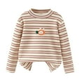thumbnail image 2 of Delliss Girls' Solid Color Fall Print Mock Neck Blouse 3-10 Years Pink 3 Years, 2 of 9