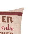 thumbnail image 2 of Gather Here Printed / Embroidered Thanksgiving Throw Pillow, 16" x 16", 2 of 4