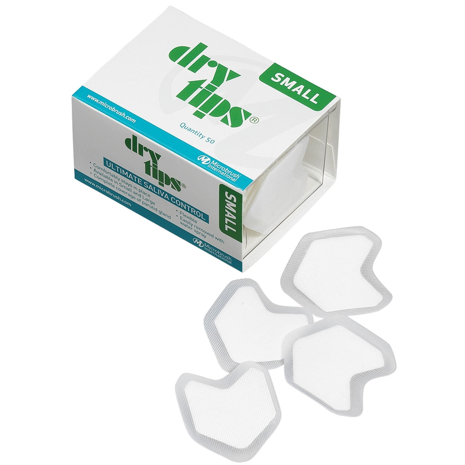 Molnlycke Health Care 291543 Dry Saliva Absorbent Tips Child Small 50/Bx