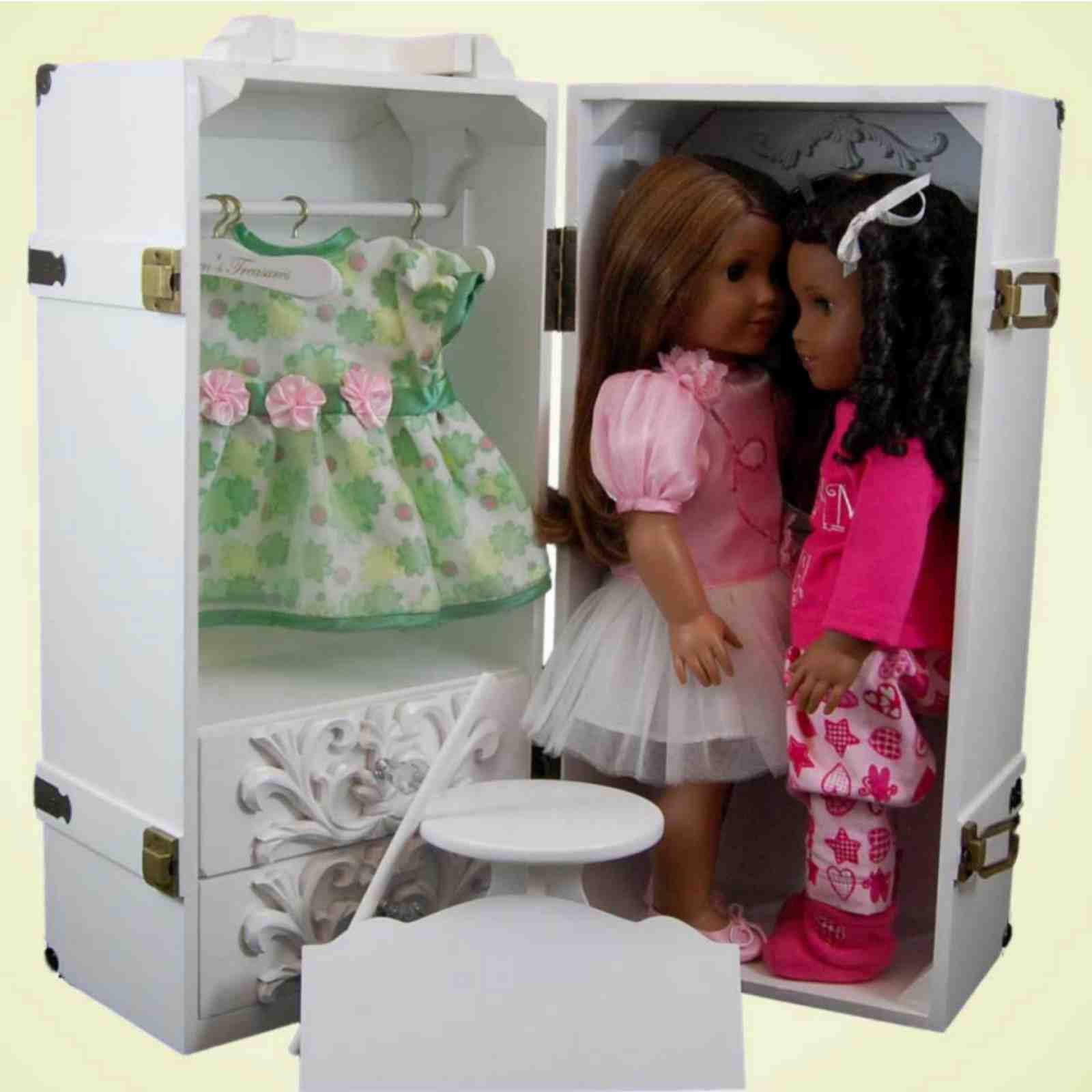 doll clothes storage case