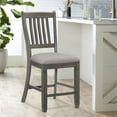 thumbnail image 3 of Lexicon Granby Counter Height Dining Chair in Antique Gray (Set of 2), 3 of 10