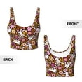 thumbnail image 4 of Yiaed Flower Bunny Print Ladies Waistcoat Women Sports Vest Vest Sports Women Sports Top Yoga Vest for women-Small, 4 of 8