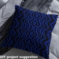 thumbnail image 2 of Homewish Futuristic Abstract Art Fabric by the Yard 1 Yard, Blue Stripes Ombre Room Decor Fabric by the Yard, Teens Boys Kids Child Sewing Fabric, Breathable Home Decor, 2 of 6