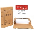 thumbnail image 1 of Caja de archivos A4 plegable de 5 cm Caja de almacenamiento de archivos de papel kraft de 5 cm con video plegable, 1 of 7