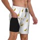 thumbnail image 2 of Fotbe Gold Rabbit Traje de Baño para Hombre – Shorts de Natación de Secado Rápido con Forro y Bolsillos-Medium, 2 of 6