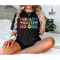 thumbnail image 1 of Retro Equality Hurts No One Shirt, LGBTQ+ Pride Shirt, Social Justice Tee, Human Rights Sh - As Picture - XL, 1 of 2