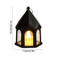 thumbnail image 3 of Mini Lantern with LED Tealight, Modern Lantern Decorative Hanging Candle Lantern for Ramadan Christmas Wedding Table Centerpiece Indian Diwali Decor, Garden Fairy Party Decoration, 3 of 6