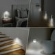 thumbnail image 4 of Indoor Motion Sensor Light, Battery Powered Motion Sensor Lamp, Automatic LED Night Light for Bedroom, Kitchen, Hallway, Stairs, Safe (White, Pack of, 4 of 5