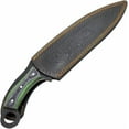thumbnail image 5 of 15" Two Tone Frost Wood Kukri Black Hunting Knife with Leather Sheath, 5 of 5