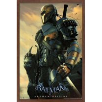 DC Comics Video Game - Arkham Origins - Deathstroke Wall Poster, 14.725" x 22.375", Framed