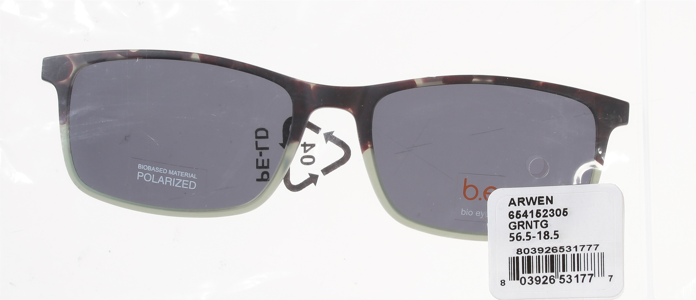 Bio Eyes Men's Arwen Sunglasses Clip Only, Green