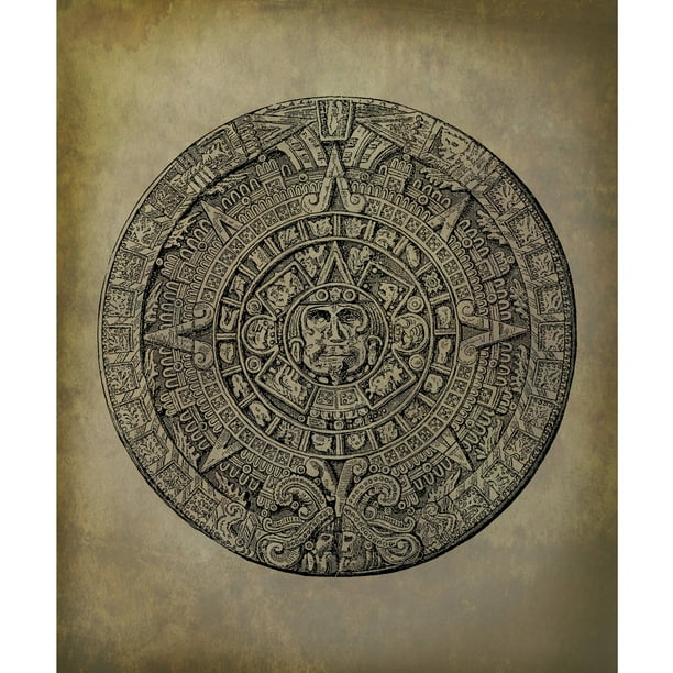 Mayan Calendar" Painting Print on Wrapped Canvas - Walmart.com
