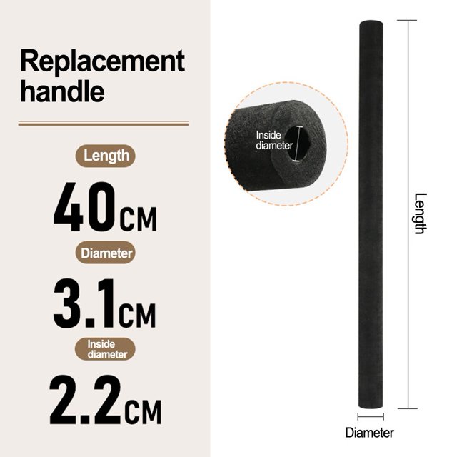 Fishing Rod Grip Eva Rod Anti-Slip Handle Fishing Rod Diy Rod Building 40/50cm 2.2*40*3.1cm