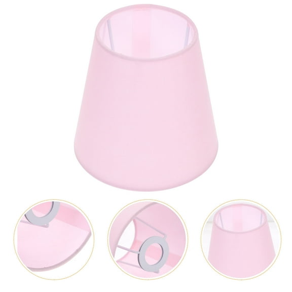 OFFIGAM Light Replacement Shades Round Lampshade Linen Pink Households Home Decoration 1 Set