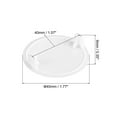 thumbnail image 2 of Uxcell 10Pack 40mm(1-9/16") Dia Plastic Concealed Hinge Hole Cover Hole Plugs, White, 2 of 6