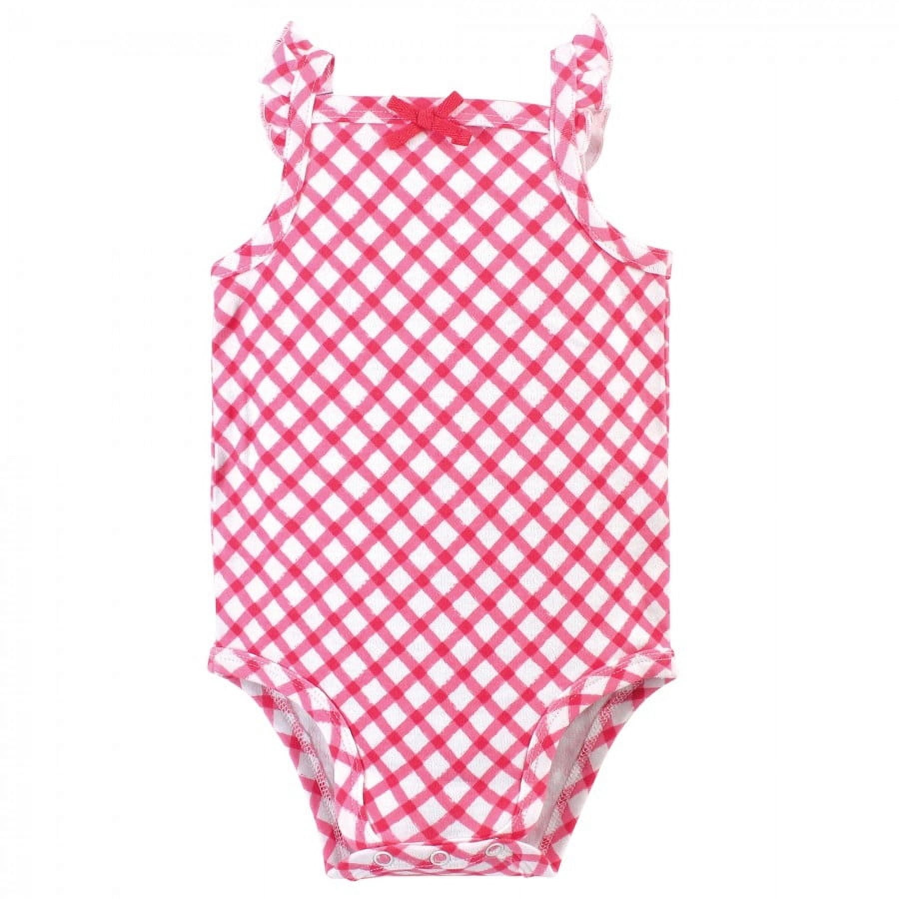 Touched by Nature Baby Girl Organic Cotton Bodysuits 5pk, Fruit, 12-18 Months