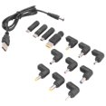 thumbnail image 3 of Cable de AlimentacióN USB una CC Carga Universal con 13 Adaptadores Conectores Enchufe Intercambiables, 3 of 5
