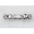 thumbnail image 5 of Faship Clear Rhinestone Crystal Pearls Floral Small Hair Barrette Clip, 5 of 5