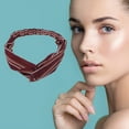thumbnail image 3 of Unique Bargains 1 Pc Fashion Pinstripe Pattern Cross Elastic Hairband for Women Wine Red, 3 of 6