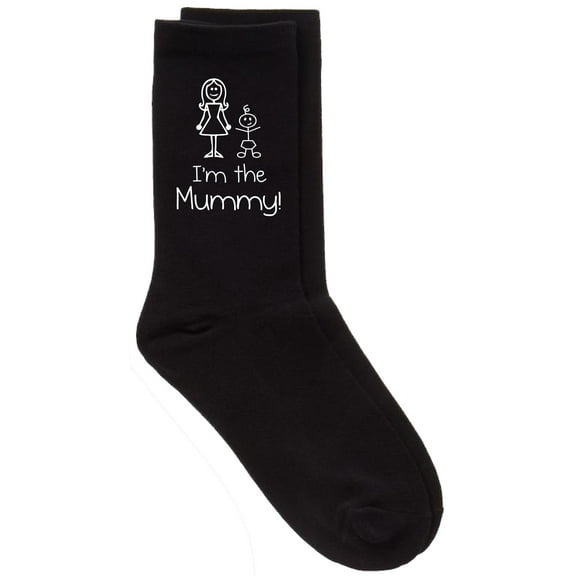 Ladies I'm The Mummy Lady Mum Black Socks Birthday Christmas Present Mothers Day Girlfriend Pet Present