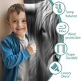 thumbnail image 3 of Blackout Kids Curtains,Highland Cow Reading Newspaper Childrens Insulated Curtains Set Of 2,Bedroom Essentials,Toddler Room Decor 52x84in(132x213cm), 3 of 4