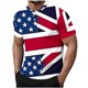 thumbnail image 1 of Top Casual Impreso de los Hombres, Camiseta de Cuello Redondo Botón de Manga Corta de Moda para Uso Al Aire Libre Y Diario, Camiseta de Invierno Cómoda, 1 of 9