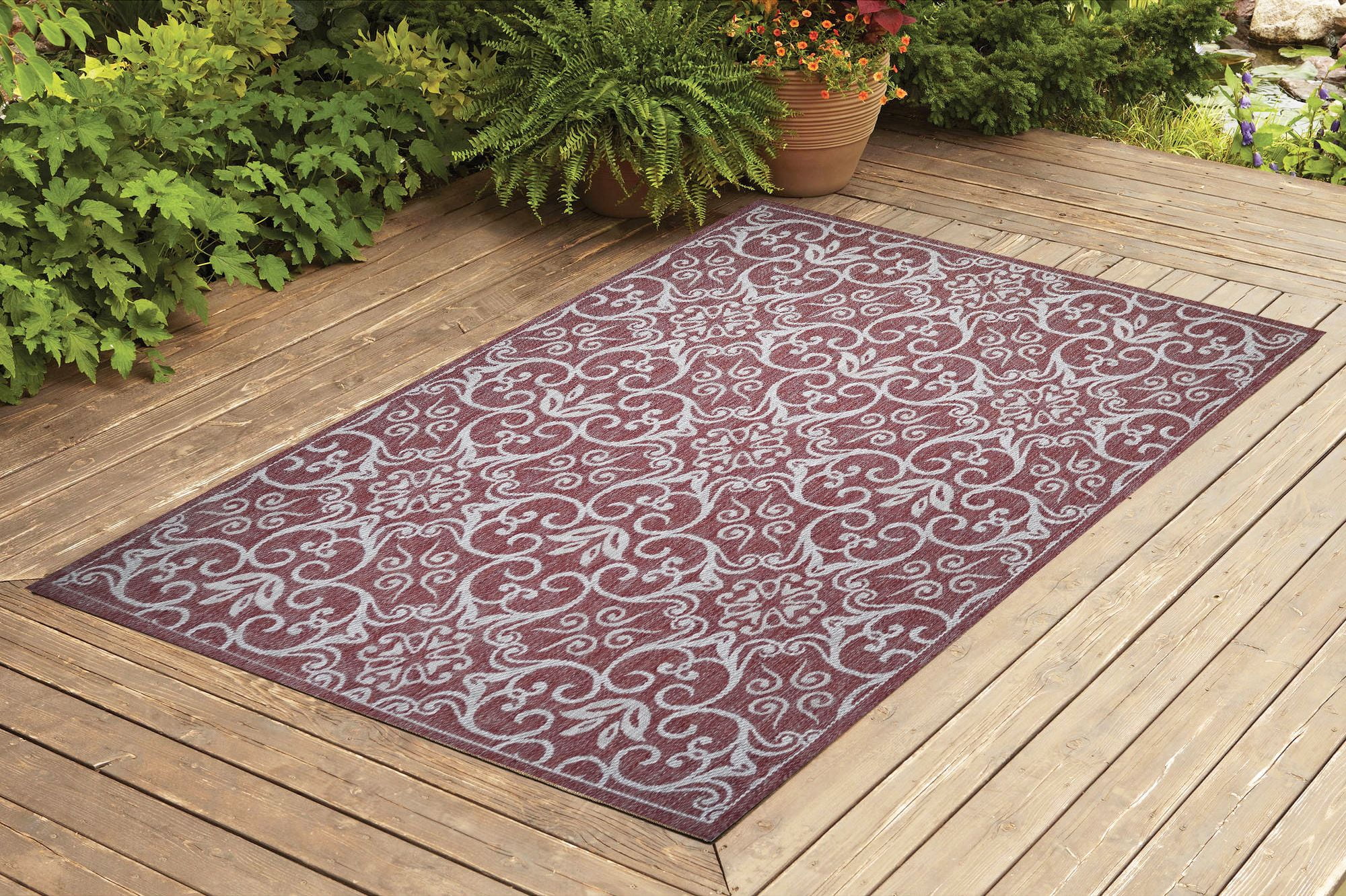 Benissimo Contemporary Indoor / Outdoor Area Rug RAMS HORN Collection I
