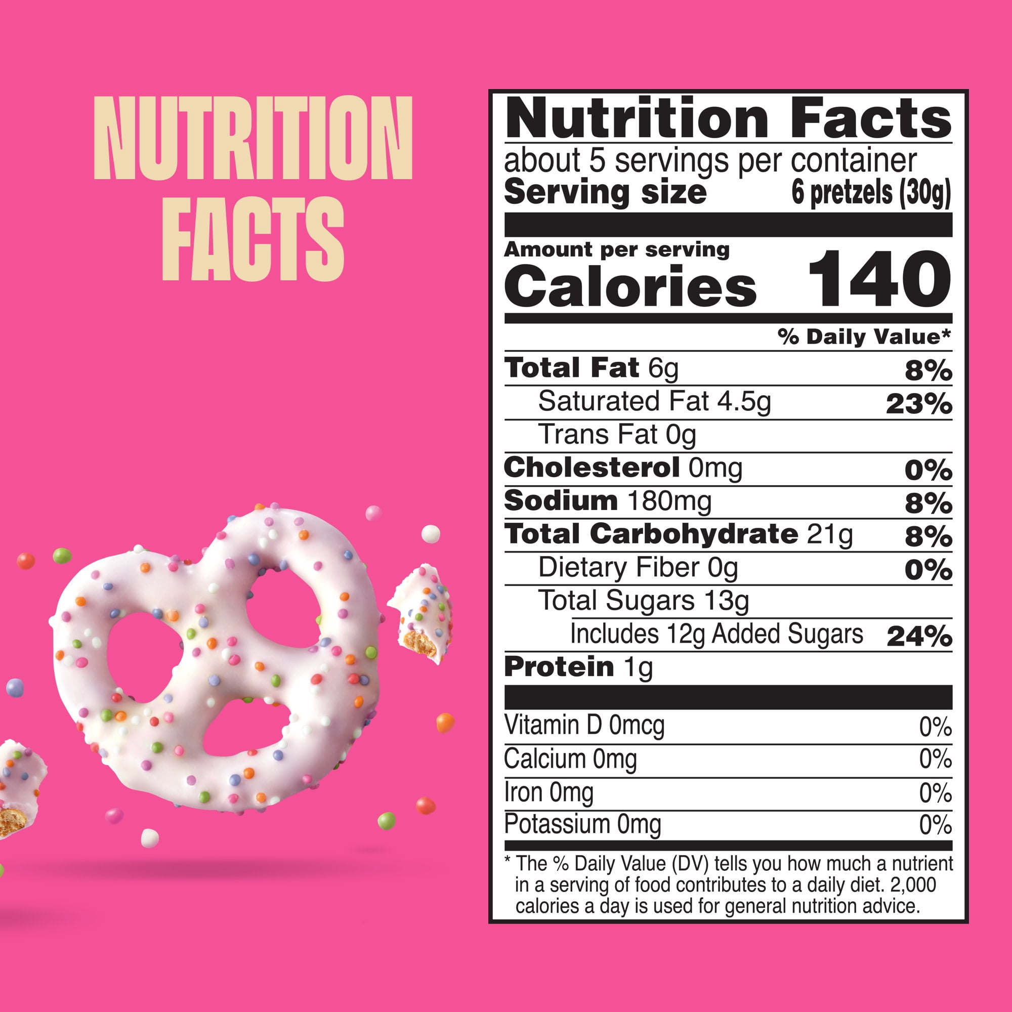 (6 pack) Glutino Gluten Free Birthday Cake Pretzel Twists, Gluten Free Snacks, 5.5 oz