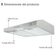thumbnail image 5 of Campana extractora SUPRA de cocina 50 cm Acero Campana básica de pared, 5 of 6