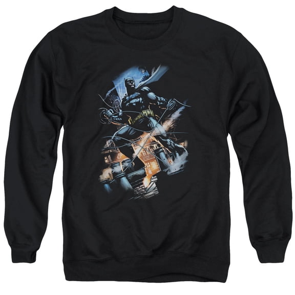 Batman Gotham Knight Adult Crewneck Sweatshirt Black