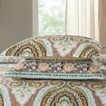 thumbnail image 3 of WannaToo Quilt Queen Size Comforter Cotton Bedding Set With Shams, Brown, 3 of 7