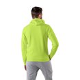 thumbnail image 2 of High Visibility Safety Green Hooded Sweatshirt For Men | Heavy Blend Fleece Pullover Hi Vis Hooded Cowl Neck, 8oz, 50/50 Cotton/Polyester, Size S, 2 of 6