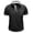 Black, variant on IWRICH Men's Polo Shirts Short Sleeve T Shirt Lightweight Casual Button up Shirts Summer Collared Tops with Pocket Navy XL