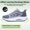 thumbnail image 4 of AOV Womens Arch Support Walking Shoes Plantar Fasciitis Fashion Sneakers Tennis Shoes for Foot Pain Relief, US Size 7.5, 4 of 8