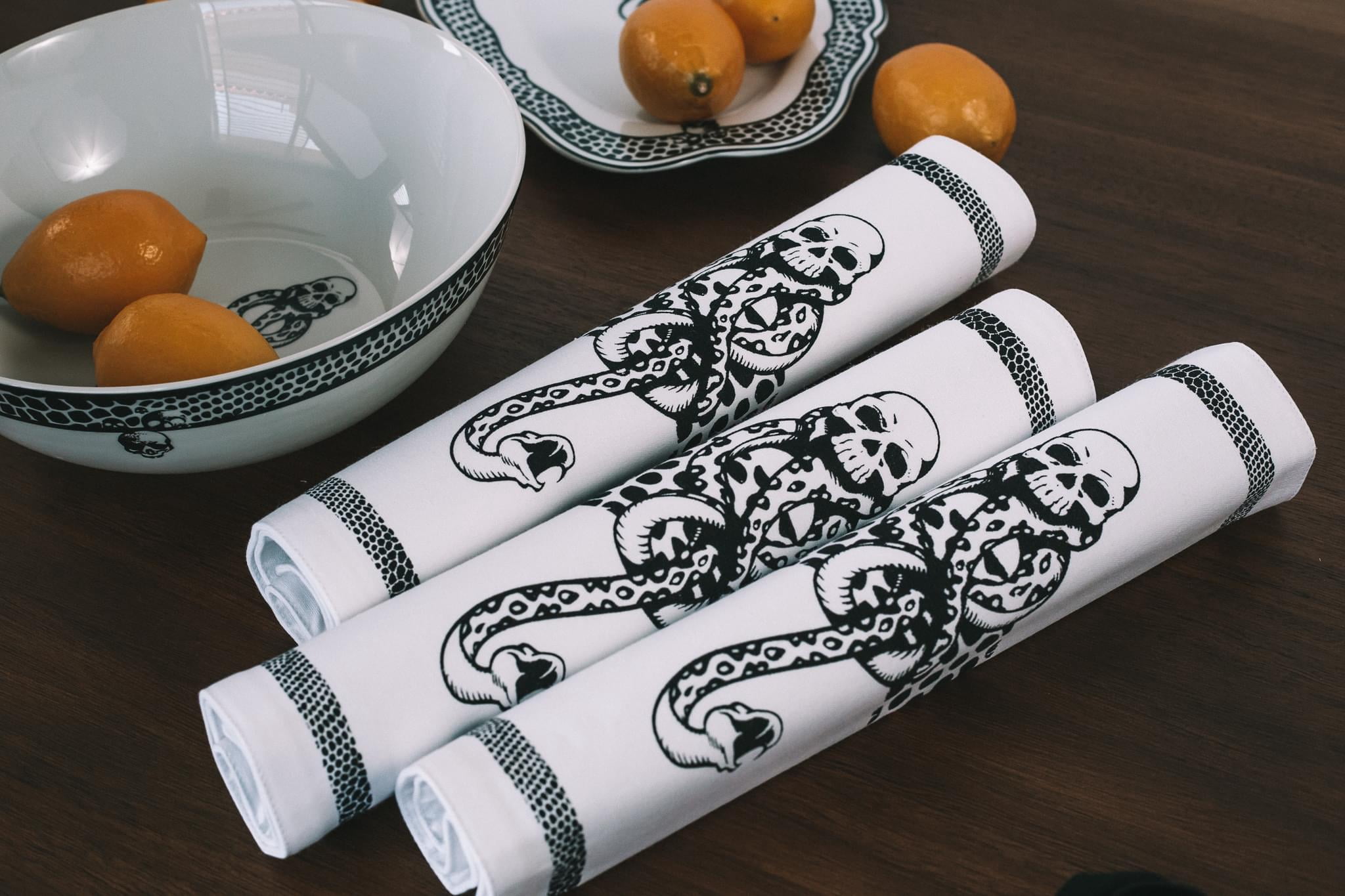Harry Potter Death Eater 4 Piece Dinner Placemat Set 18" X 14"