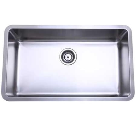 Gourmetier Undermount Single Bowl Kitchen Sink With Brushed Finish GKUS3018