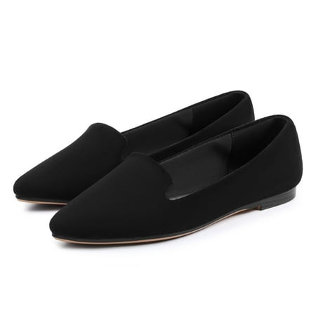 

Women Flats Comfortable Pointed Toe Ballet Flats Black 6.5